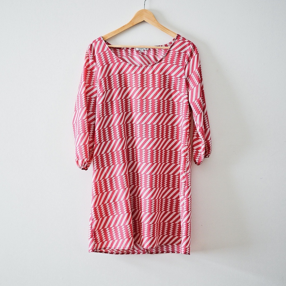 Stripe and Aztec Open Back Dress or Tunic